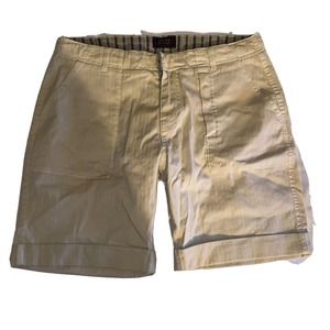 Jachs New York Light Brown Beige Drawstring‎ Chino Shorts 32
